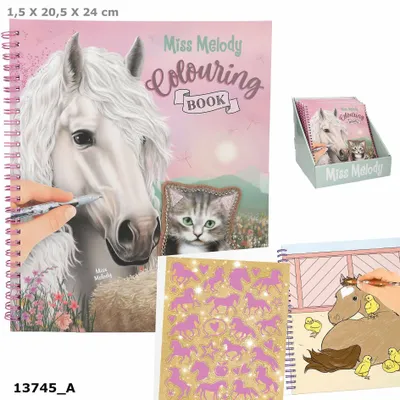 Produktbild von Miss Melody Malbuch mit Pailletten