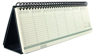 Produktbild von Tischkalender Conceptum 2027 Hardcover schwarz 132 Seiten300x143x18mm