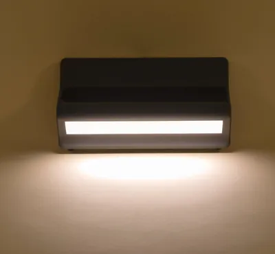 Produktbild von esotec Solarleuchte Wandleuchte Schilderleuchte AluLine schwarz outdoor 102649