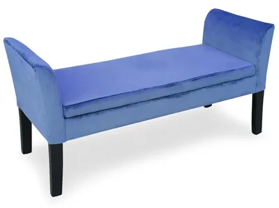 Image de MENZZO Banc coffre Idor Velours Bleu