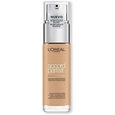Produktbild von L’Oréal Paris Accord Parfait, Pumpenflasche, Flüssigkeit, 3.W/3.D, Golden Beige, Licht, Warm