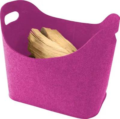 Produktbild von Kaminholzkorb Filz 39 x 22 x 27,5 cm pink
