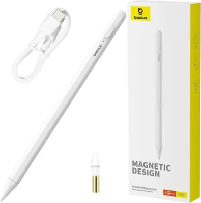 Produktbild von Hladké písanie 2 Baseus Stylus Lite s indikátorom LED (alb)