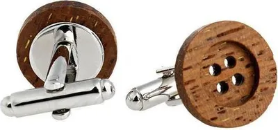 Image de Boutons de manchette en bois