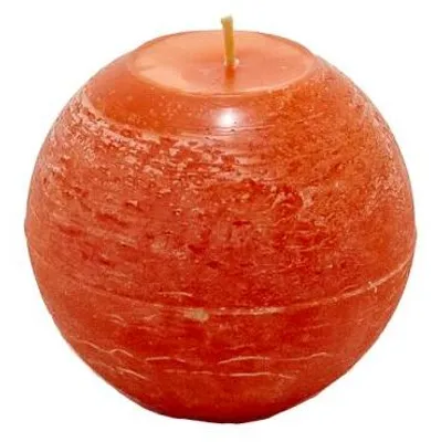 Imagen del producto de Cactula Kugelkerze (vela en forma de cactus) - Diámetro: 12 cm - Color: Naranja - Duración de la combustión: aproximadamente 110 horas