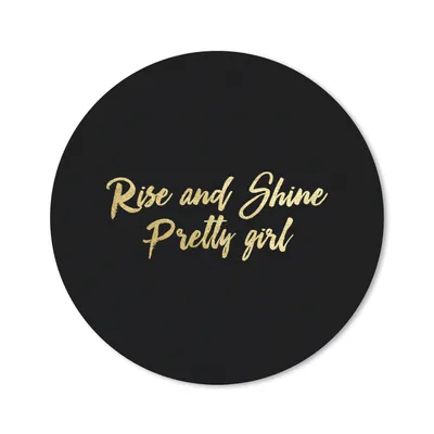 Produktbild von MuchoWow® Mauspad Mousepad Zitat - Zuversicht - Schwarz und Gold 50x50 cm - Mousepads - Maus Mat - Pad - Mausunterlage - Vinyl