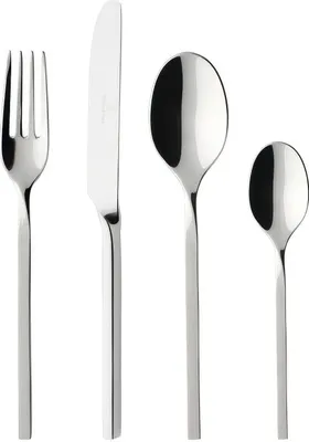 Image de Villeroy & Boch NEW WAVE Couverts de table 24 pcs. acier inoxydable argent brillant