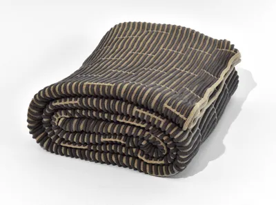 Produktbild von nielsen HOME Wohndecke Kim gestrickt, 150x200 cm, Antik Grau / Sand, 100% Baumwolle, Strick, ® Standard 100