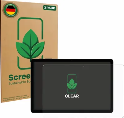 Produktbild von 2x ScreenLeaf Schutzfolie für Doogee Tab A9+ nachhaltiger Displayschutz Display Schutz Folie Klar Transparent