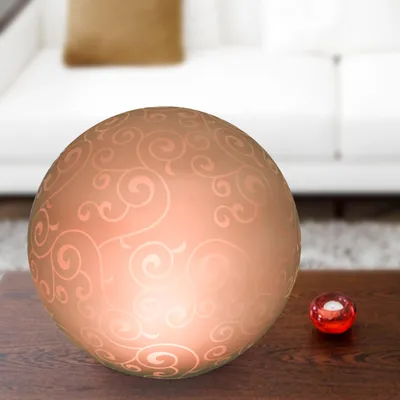 Produktbild von LED Glas Kugelleuchte Ornament 30cm Dekolampe Tischleuchte