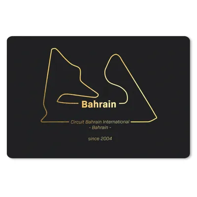 Produktbild von MuchoWow® Schreibtischunterlage Bahrain - Formel 1 - Rennstrecke 60x40 cm - XXL Mauspad - Großes Mauspad