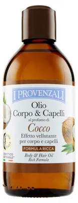 Produktbild von I Provenzali Body & Hair Oil Rich Formula, Öl, Weichmachend, Jeder Hauttyp, 200 ml, Kokosöl