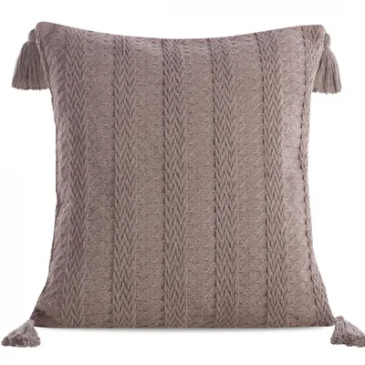 Produktbild von Dekorativer Kissenbezug Sofakissen BOHO 8 braun 45x45