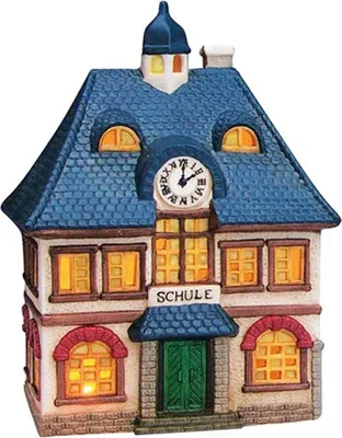 Produktbild von Wurm - Lichthaus Alte Schule aus Porzellan, B12 x T10 x H18 cm