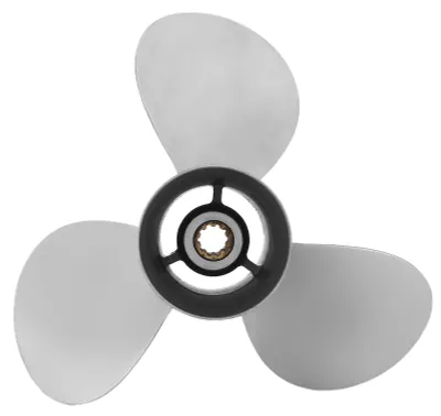 Image de Hélice hors-bord marine, 3 pales, diamètre 9 7/8 pouces, rotation à droite, compatible avec les moteurs Yamaha de 20 à 30 ch