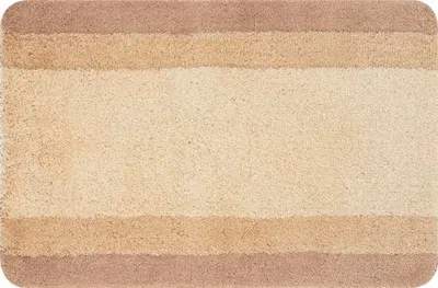 Produktbild von spirella Badematte | kuscheliger Hochflor | Rutschfester Badvorleger | viele Größen | waschbar 40° | 90x60 cm | Beige