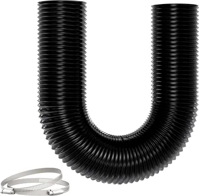 Produktbild von Abluftschlauch - Flexibler Schlauch - Belüftung - Schalldämmend - 3 Meter - Schwarz