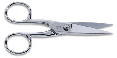 Produktbild von Bastelschere mit Schutzscheide, 12,7 cm, zum Schneiden von Stoff, Faden und Handarbeiten, Silber