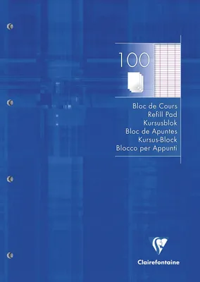 Immagine prodotto di Blocco da lavoro Clairefontaine, DIN A4, righe francesi