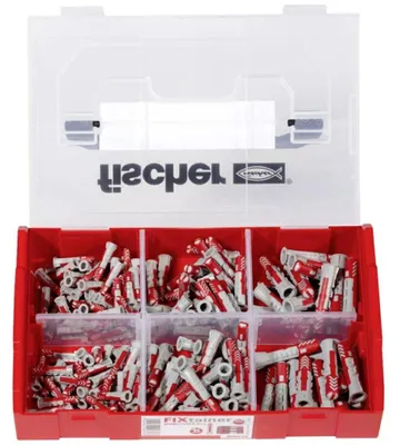 FISCHER Fixtainer DuoPower Dübelset 120-teilig 6x30, 8x30, 10x50 mm – Ansicht 2
