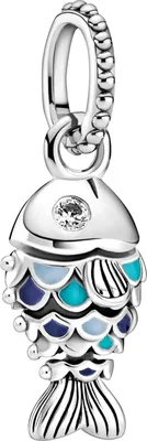Immagine prodotto di PANDORA Charm pendente Moments "Fish" argento, smalto blu, zirconi