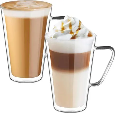 Obrázok produktu pre Ecooe sada dvojstenných pohárov na latte macchiato - borosilikátové sklo 2ks 450ml