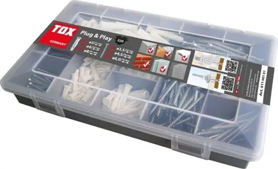 Obrázok produktu pre TOX Dübel 01190101, Kolo, Plast, Box