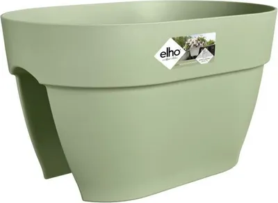 Produktbild von elho® Vibia campana Geländerkasten Flower Bridge Pistaziengrün 40 cm - Kunststoff