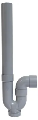 Produktbild von SOMATHERM FOR YOU – Rohrförmiger Abflusssiphon für Waschmaschinen – Robust und langlebig – Horizontaler Abfluss – Material: ABS