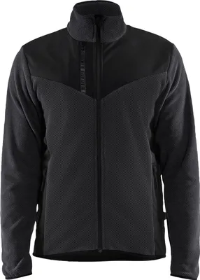 Produktbild von Blakläder Strickjacke mit Softshell 5942, Farbe:Dunkelgrau/Schwarz, Größe:M