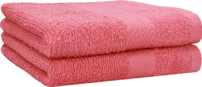 Produktbild von Betz 2 Stück Handtücher 50x100 cm PREMIUM  100% Baumwolle  Farbe: himbeere