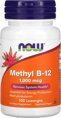 Produktbild von Vitamin B12 Methyl B-12 1000 mcg 100 Tabletten NOW FOODS