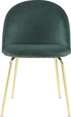 Produktbild von 2er-Set MELBOURNE Stühle - Velours und Metall in Gold - Farbe grün