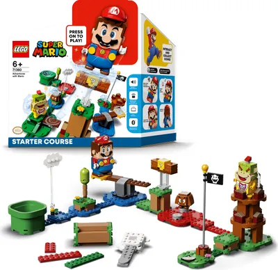 Produktbild von LEGO 71360 Super Mario Abenteuer mit Mario – Starterset, interaktive Figur und Bau-Spielzeug, sammelbares Geschenk für Mädchen und Jungen ab 6 Jahren