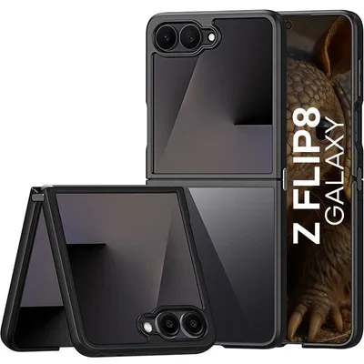 Produktbild von Handyhülle für Galaxy Z Flip8, Dux Ducis Aimo, Transparent mit Schwarzen Rahmen