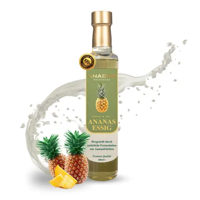 Ananas Essig 250 ml – Natürlicher Fruchtessig aus sonnengereifter Ananas | Vielseitig in Küche & Dre