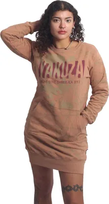 Produktbild von Yakuza Damen Thorns Allover Sweat Kleid, Mocha Mousse, S