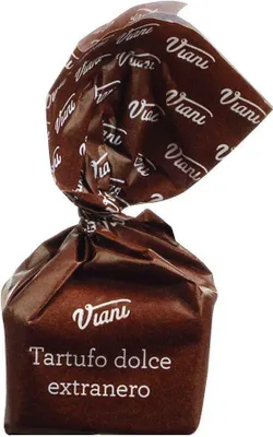 Image de Viani - Tartufi Dolci Extraneri, sachet de 200 g – Truffes au chocolat italiennes raffinées aux noisettes du Piémont – Délicieuse spécialité de pralines