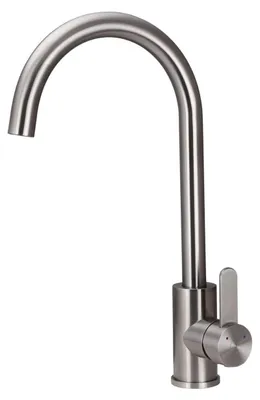 Obrázek produktu pro Kuchyňská baterie s kulatou výlevkou, nerezová ocel, Forma SS-1002-FM, značka Aquanello