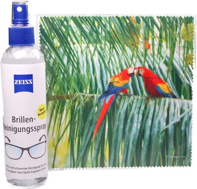 Produktbild von Mikrofasertuch "Aras auf einem Palmenast" Größe 18,5*18,5 cm von La Kelnet