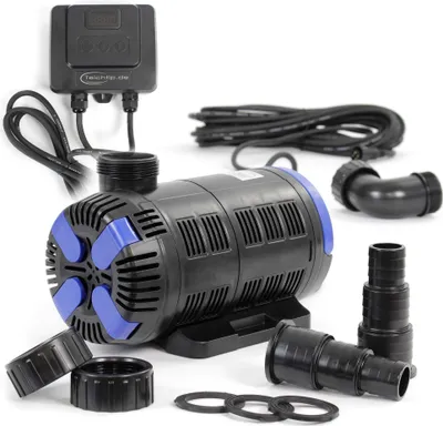 Produktbild von SunSun CET-15000 SuperECO Teichpumpe 15.000 l/h / 180 W, energiesparende Filterpumpe, Bachlaufpumpe für Koiteiche, Umwälzpumpe, Gartenteichpumpe