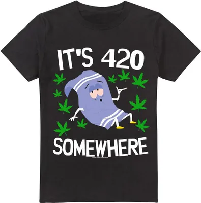 Produktbild von South Park - "It's 420 Somewhere" T-Shirt für Herren TV7259 (S) (Schwarz)