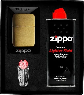 Obrázek produktu pro Sada zapalovačů ZIPPO REPLICA BRUSH BRASS dárek No1