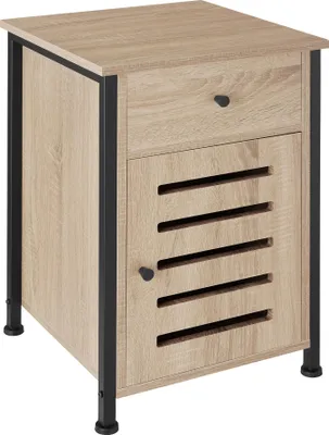 Image de Table de chevet Waterford 40x42x60,5cm - Bois clair industriel, Chêne Sonoma