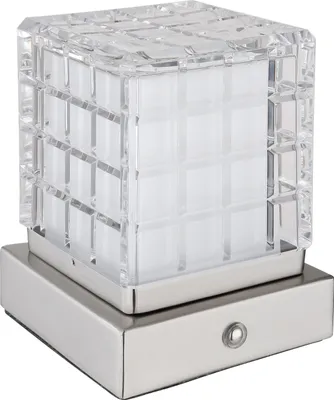 Produktbild von Globo Lunki LED Tischleuchte 2,50W CCT Nickel Matt, Metall 13cm 21009W