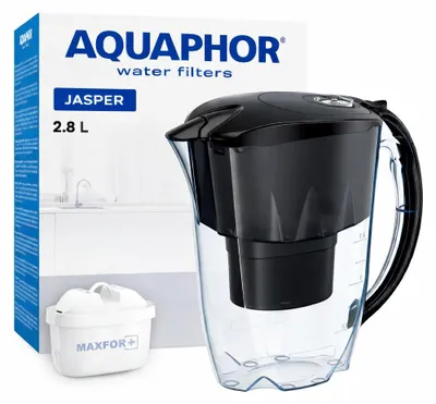 Wasserfilterkan Jasper 2,8 l mit MAXFOR+ Filter, Schwarz