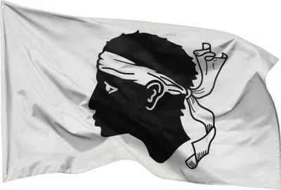 Produktbild von PHENO FLAGS Korsika Flagge 90 x 150 cm Korsische Fahne Frankreich 2 Ösen