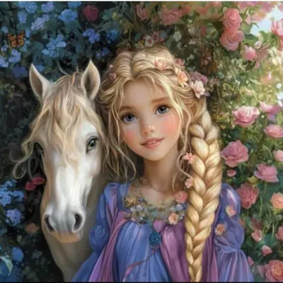 Immagine prodotto di Puzzle 300 - Principessa con un cavallo B-030613