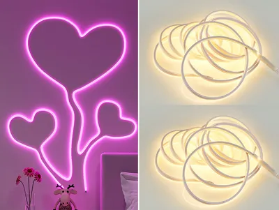 Produktbild von LED RGBWW Strips dimmbar für indirekte Beleuchtung Deckenlampen Jugendzimmer 5m
