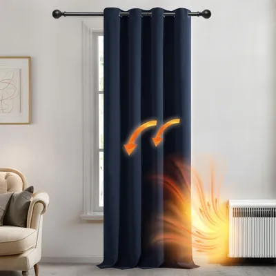 Produktbild von Verdunkelungsrollos – 140 x 260 cm – 1 Stück – Marineblau